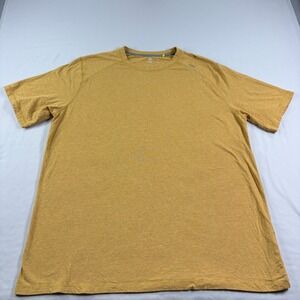 Tasc Shirt Mens 2XL Gold Performance Bamboo Crew Neck Short Sleeve Carrollton